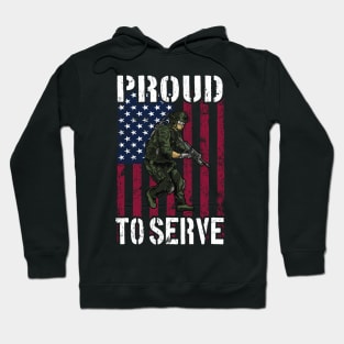 Proud to serve Hoodie